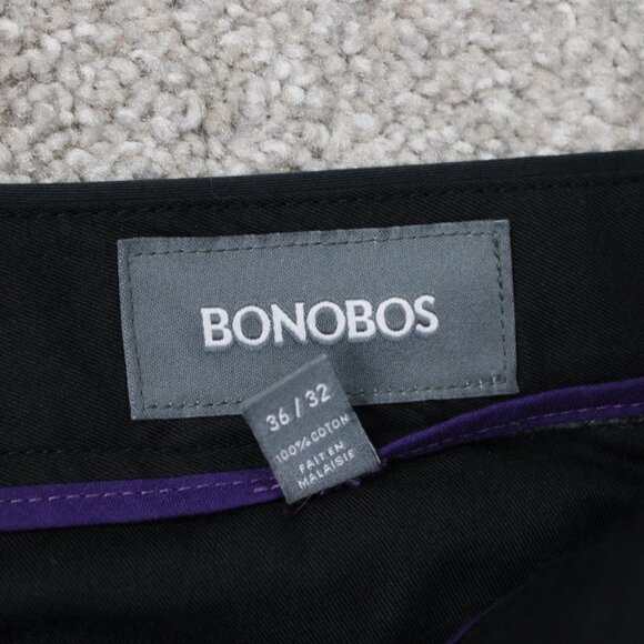 Bonobos Tuesday Chino Pants Men 36x30 Black Straight Leg Stretch Weekday Warrior - Picture 10 of 13